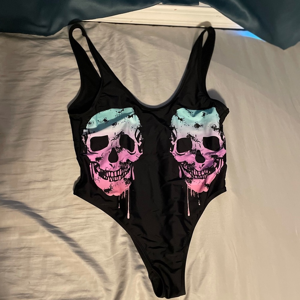 Skull black one piece